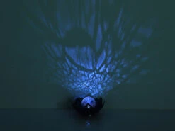 Globo LED Deko Solarleuchte Seerose Mit Crackle Glaskugel, Silber-Blau Ø25cm -Bestes Beleuchtungs Geschäft led deko solarleuchte seerose mit crackle glaskuge 3