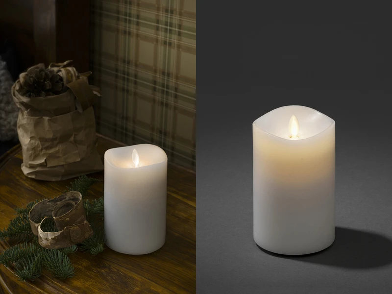Konstsmide LED Duftkerze Mit 6h Timer, Flackernd, Ø 9cm, Höhe 13cm, Batteriebetrieb 3 Konstsmide LED Duftkerze Mit 6h Timer, Flackernd, Ø 9cm, Höhe 13cm, Batteriebetrieb