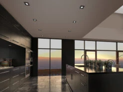 Trio Leuchten LED Einbaustrahler 2 Stück Eckig Schwenkbar Dimmbar Schwarz 5,5W Deckenlampen -Bestes Beleuchtungs Geschäft led einbaustrahler 2 stueck eckig schwenkbar dimmb 4