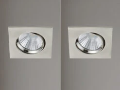 Trio Leuchten LED Einbaustrahler 2er Set Eckig Schwenkbar Dimmbar Nickel Matt 5,5W Deckenlampe 10 Trio Leuchten LED Einbaustrahler 2er Set Eckig Schwenkbar Dimmbar Nickel Matt 5,5W Deckenlampe -Bestes Beleuchtungs Geschäft led einbaustrahler 2er set eckig schwenkbar dimmba 2
