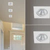 Trio Leuchten LED Einbaustrahler 2er Set Eckig Schwenkbar Dimmbar Weiß Matt 5,5W Deckenlampe -Bestes Beleuchtungs Geschäft led einbaustrahler 2er set eckig schwenkbar dimmba 6