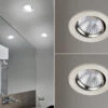 Trio Leuchten LED Einbaustrahler 2er Set Rund Schwenkbar Dimmbar Nickel Matt 5,5W Deckenlampe -Bestes Beleuchtungs Geschäft led einbaustrahler 2er set rund schwenkbar dimmbar 6
