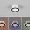 Trio Leuchten LED Einbaustrahler ARGUS Fernbedienung Farbwechsel Dimmbar Ø8cm Schwarz -Bestes Beleuchtungs Geschäft led einbaustrahler argus fernbedienung farbwechsel