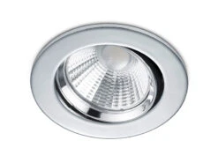 Trio Leuchten LED Einbaustrahler Rund 4er Set Ø 8,5cm Schwenkbar Dimmbar Chrom Glänzend 5,5W -Bestes Beleuchtungs Geschäft led einbaustrahler rund 4er set 85cm schwenkbar di 11