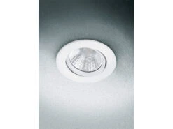 Trio Leuchten LED Einbaustrahler Rund 4er Set Ø 8,5cm Schwenkbar Dimmbar Weiß Matt 5,5W -Bestes Beleuchtungs Geschäft led einbaustrahler rund 4er set 85cm schwenkbar di 18