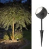 Konstsmide LED-Erdspießstrahler / Gartenstrahler LECCE 40cm Aluminium, Schwenkbar, 4W, IP44 -Bestes Beleuchtungs Geschäft led erdspiessstrahler gartenstrahler lecce 40cm al
