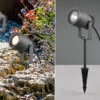 Trio Leuchten LED Gartenstrahler MAREB Schwenkbar Mit Erdspieß & 5m Anschlußkabel -Bestes Beleuchtungs Geschäft led gartenstrahler mareb schwenkbar mit erdspiess
