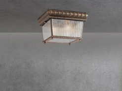 MeineWunschleuchte LED Historische Außen Deckenleuchte Bronze, Ø23,5cm -Bestes Beleuchtungs Geschäft led historische aussen deckenleuchte bronze 235cm 2