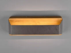 Trio Leuchten LED Holz Wandlampe ARINO Up And Down Mit Stufen Dimmer - Silber Antik 35cm -Bestes Beleuchtungs Geschäft led holz wandlampe arino up and down mit stufen di 4