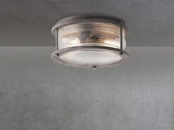 MeineWunschleuchte LED Industrial Deckenleuchte Für Innen & Außen, Anthrazit Ø30,5cm -Bestes Beleuchtungs Geschäft led industrial deckenleuchte fuer innen aussen ant 2