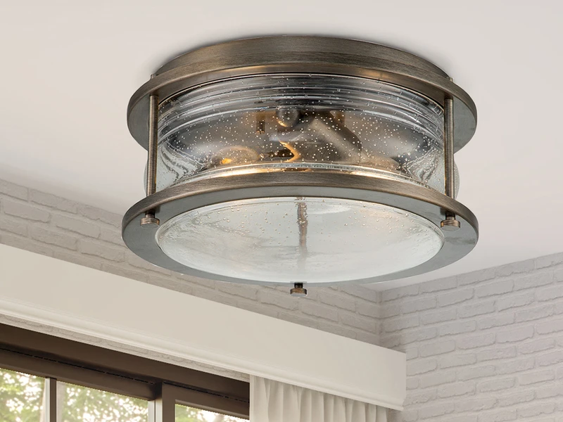 MeineWunschleuchte LED Industrial Deckenleuchte Für Innen & Außen, Bronze Ø30,5cm 3 MeineWunschleuchte LED Industrial Deckenleuchte Für Innen & Außen, Bronze Ø30,5cm