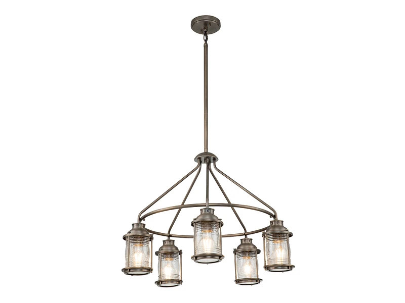 MeineWunschleuchte LED Industrial Pendelleuchte Für Innen & Außen, Bronze Ø66cm 4 MeineWunschleuchte LED Industrial Pendelleuchte Für Innen & Außen, Bronze Ø66cm – Bild 2