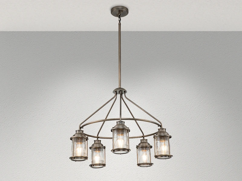 MeineWunschleuchte LED Industrial Pendelleuchte Für Innen & Außen, Bronze Ø66cm 5 MeineWunschleuchte LED Industrial Pendelleuchte Für Innen & Außen, Bronze Ø66cm – Bild 3