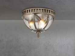 MeineWunschleuchte LED Jugendstil Deckenleuchte Für Innen & Außen, Bronze Ø30,5cm -Bestes Beleuchtungs Geschäft led jugendstil deckenleuchte fuer innen aussen bro 2