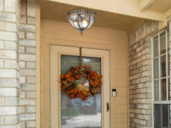 MeineWunschleuchte LED Jugendstil Deckenleuchte Für Innen & Außen, Bronze Ø30,5cm -Bestes Beleuchtungs Geschäft led jugendstil deckenleuchte fuer innen aussen bro 4