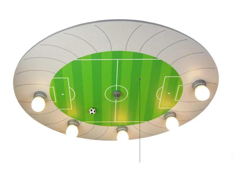 Niermann LED Kinder Deckenleuchte Fußball-Stadion Mit Zugschalter Für LED-Schlummerlicht 3 Niermann LED Kinder Deckenleuchte Fußball-Stadion Mit Zugschalter Für LED-Schlummerlicht