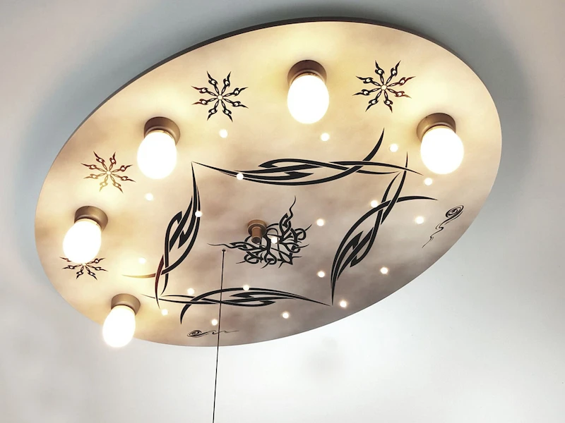 Niermann LED Kinder Deckenleuchte Im Gothic Style Mit Zugschalter Für LED-Schlummerlicht 3 Niermann LED Kinder Deckenleuchte Im Gothic Style Mit Zugschalter Für LED-Schlummerlicht