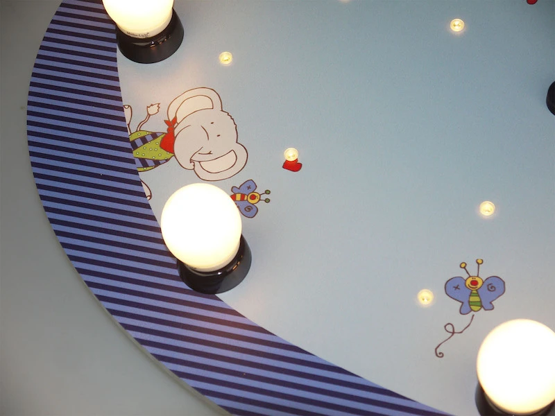Niermann LED Kinder Deckenleuchte Mit Bunten Elefanten Zugschalter Für LED-Schlummerlicht 6 Niermann LED Kinder Deckenleuchte Mit Bunten Elefanten Zugschalter Für LED-Schlummerlicht – Bild 4