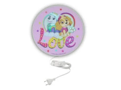 Niermann LED Kinderzimmer Wandlampe Ø 25cm In Rosa Multicolor - Die Super Hunde