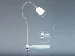 MeineWunschleuchte LED Klemmlampe Mit Leinen Lampenschirm Weiß & Schwanenhals 7 MeineWunschleuchte LED Klemmlampe Mit Leinen Lampenschirm Weiß & Schwanenhals -Bestes Beleuchtungs Geschäft led klemmlampe mit leinen lampenschirm weiss schwa 2