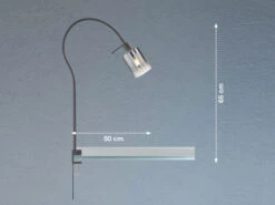 MeineWunschleuchte LED Klemmlampe Schwarz Mit Rauchglas - Leselampe Mit Schwanenhals 7 MeineWunschleuchte LED Klemmlampe Schwarz Mit Rauchglas - Leselampe Mit Schwanenhals -Bestes Beleuchtungs Geschäft led klemmlampe schwarz mit rauchglas leselampe mit 2