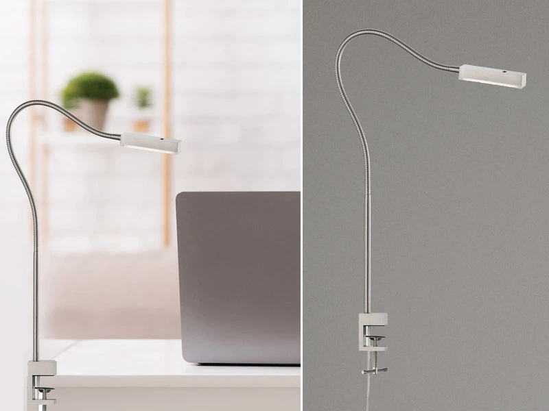 Fischer & Honsel LED Klemmleuchte RAIK Dimmbar, Schwanenhals Leselampe 3 Fischer & Honsel LED Klemmleuchte RAIK Dimmbar, Schwanenhals Leselampe