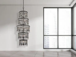 MeineWunschleuchte LED Kronleuchter Mehrflammig Mit Filigranem Kristall Glas, Braun, Bis 3,75m Lang -Bestes Beleuchtungs Geschäft led kronleuchter mehrflammig mit filigranem krista 6