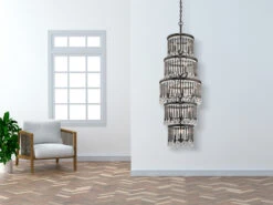 MeineWunschleuchte LED Kronleuchter Mehrflammig Mit Filigranem Kristall Glas, Braun, Bis 3,75m Lang -Bestes Beleuchtungs Geschäft led kronleuchter mehrflammig mit filigranem krista 7