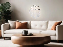 Reality Leuchten LED Kronleuchter POMP Mit Acryl Kristallbehang Und Fernbedienung Ø 38cm -Bestes Beleuchtungs Geschäft led kronleuchter pomp mit acryl kristallbehang und 4