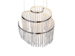 Reality Leuchten LED Kronleuchter POMP Mit Acryl Kristallbehang Und Fernbedienung Ø 38cm -Bestes Beleuchtungs Geschäft led kronleuchter pomp mit acryl kristallbehang und 6