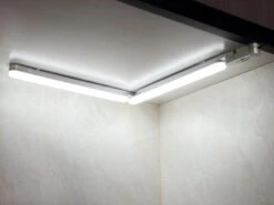 REV LED Küchen Unterbauleuchten FLEXLIGHT Flach Für Eckmontage, Gesamtlänge 67cm -Bestes Beleuchtungs Geschäft led kuechen unterbauleuchten flexlight flach fuer 1 2