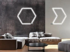 REV LED Küchen Unterbauleuchten FLEXLIGHT Flach Für Eckmontage, Gesamtlänge 67cm -Bestes Beleuchtungs Geschäft led kuechen unterbauleuchten flexlight flach fuer 1 8