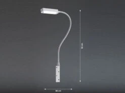 Fischer & Honsel LED Leseleuchte RAIK Dimmbar, Schwanenhals Bettleuchte Zum Anschrauben -Bestes Beleuchtungs Geschäft led leseleuchte raik dimmbar schwanenhals bettleuc 3