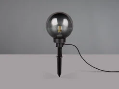 MeineWunschleuchte LED Leuchtkugel Für Den Garten Mit Strom Rauchfarbig, 5m Kabel, Ø 20 Cm -Bestes Beleuchtungs Geschäft led leuchtkugel fuer den garten mit strom rauchfar 13