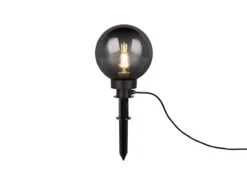 MeineWunschleuchte LED Leuchtkugel Für Den Garten Mit Strom Rauchfarbig, 5m Kabel, Ø 20 Cm -Bestes Beleuchtungs Geschäft led leuchtkugel fuer den garten mit strom rauchfar 8