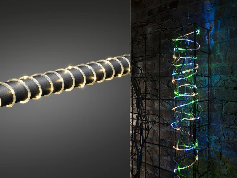 Konstsmide LED Mini Lichterschlauch, Lichtsensor & 6/9h Timer, Batteriebetrieb, IP44, 10m 3 Konstsmide LED Mini Lichterschlauch, Lichtsensor & 6/9h Timer, Batteriebetrieb, IP44, 10m