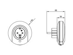 Reality Leuchten LED Nachtlicht BAILEY Plug-in Mit Steckdose & Dämmerungssensor - Ø 9cm -Bestes Beleuchtungs Geschäft led nachtlicht bailey plug in mit steckdose daemme 8