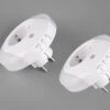 MeineWunschleuchte LED Nachtlichter 2er SET Plug-in Mit Steckdose & Dämmerungssensor - Ø 9cm -Bestes Beleuchtungs Geschäft led nachtlichter 2er set plug in mit steckdose dae