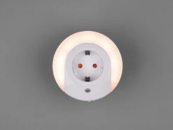 MeineWunschleuchte LED Nachtlichter 2er SET Plug-in Mit Steckdose & Dämmerungssensor - Ø 9cm -Bestes Beleuchtungs Geschäft led nachtlichter 2er set plug in mit steckdose dae 4