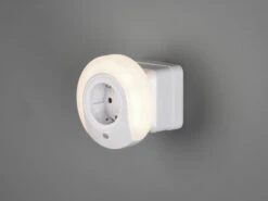 MeineWunschleuchte LED Nachtlichter 2er SET Plug-in Mit Steckdose & Dämmerungssensor - Ø 9cm -Bestes Beleuchtungs Geschäft led nachtlichter 2er set plug in mit steckdose dae 8