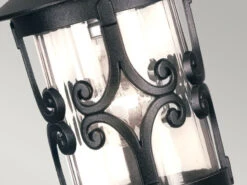 MeineWunschleuchte LED Outdoor Pendelleuchte Aus Alu Im Landhausstil, Schwarz Ø15cm -Bestes Beleuchtungs Geschäft led outdoor pendelleuchte aus alu im landhausstil 1 4