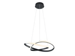 Reality Leuchten LED Pendelleuchte COURSE Schwarz, Stufen Dimmer Ø60cm, 3000K Warmweiß -Bestes Beleuchtungs Geschäft led pendelleuchte course schwarz stufen dimmer 60c 1