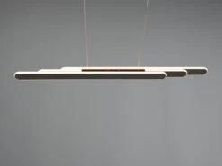 Trio Leuchten LED Pendelleuchte HELIOS Schwarz-Chrom Ausziehbar Bis 130cm, Mit TOUCH Dimmer