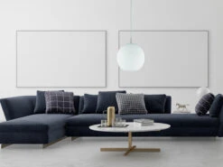 MeineWunschleuchte LED Pendelleuchte Mit Kugel Aus Weißem Opalglas, Ø30cm -Bestes Beleuchtungs Geschäft led pendelleuchte mit kugel aus weissem opalglas 3 4