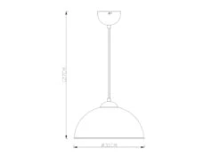 MeineWunschleuchte LED Pendelleuchte Mit Metall Lampenschirm Schwarz Innen Gold Ø31cm 13 MeineWunschleuchte LED Pendelleuchte Mit Metall Lampenschirm Schwarz Innen Gold Ø31cm -Bestes Beleuchtungs Geschäft led pendelleuchte mit metall lampenschirm schwarz 1 5