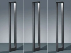 Trio Leuchten LED Pollerleuchte 3er Set Anthrazit Höhe 100cm IP54 - Außenleuchten Wegeleuchten