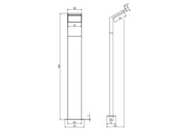 Trio Leuchten LED Pollerleuchte PEARL In Anthrazit Höhe 100cm IP54 - Außenleuchte Wegeleuchte -Bestes Beleuchtungs Geschäft led pollerleuchte pearl in anthrazit hoehe 100cm i 3