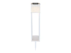 MeineWunschleuchte LED Rattan Solarleuchten 2er Set Weiß - Außenstehlampen Mit Erdspieß Höhe 62cm -Bestes Beleuchtungs Geschäft led rattan solarleuchten 2er set weiss aussenstehl 7