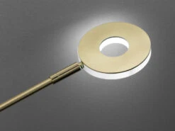 Fischer & Honsel LED Schreibtischlampe DENT Messing Mit Dimmer - Höhe 60cm -Bestes Beleuchtungs Geschäft led schreibtischlampe dent messing mit dimmer hoeh 5