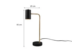 MeineWunschleuchte LED Schreibtischlampe In Messing / Schwarz Matt, Spot Schwenkbar, Höhe 45cm 12 MeineWunschleuchte LED Schreibtischlampe In Messing / Schwarz Matt, Spot Schwenkbar, Höhe 45cm -Bestes Beleuchtungs Geschäft led schreibtischlampe in messing schwarz matt spot 3